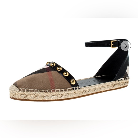 Burberry Studded Espadrille Flats Sandal - Picture 3 of 15
